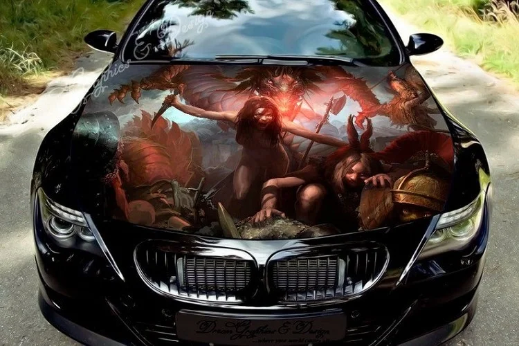 Car sticker design